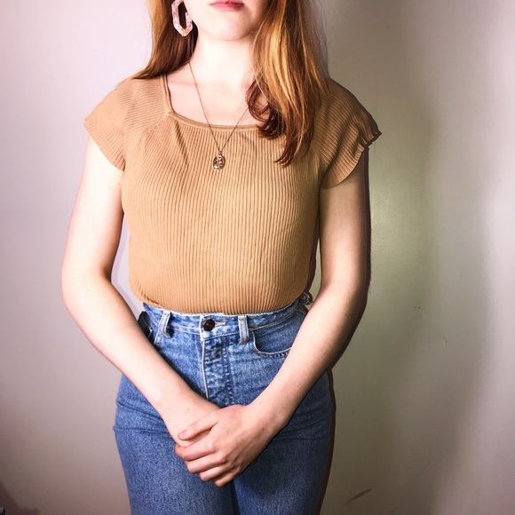 Vintage Tops - Vintage Ribbed Blouse